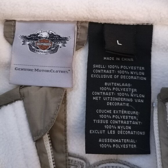 Harley-Davidson Ladies Size Large Full Zip Fleece Jacket - Picture 5 of 9